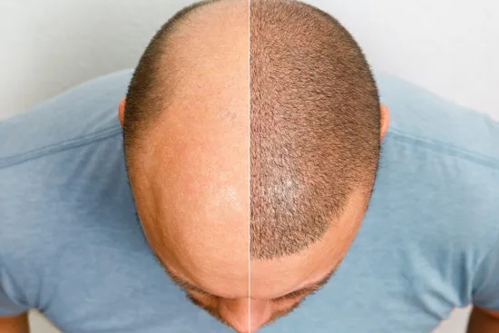 Greffe de cheveux sans rasage
