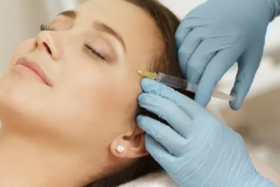 Injection de PRP visage 1 Injection de PRP visage
