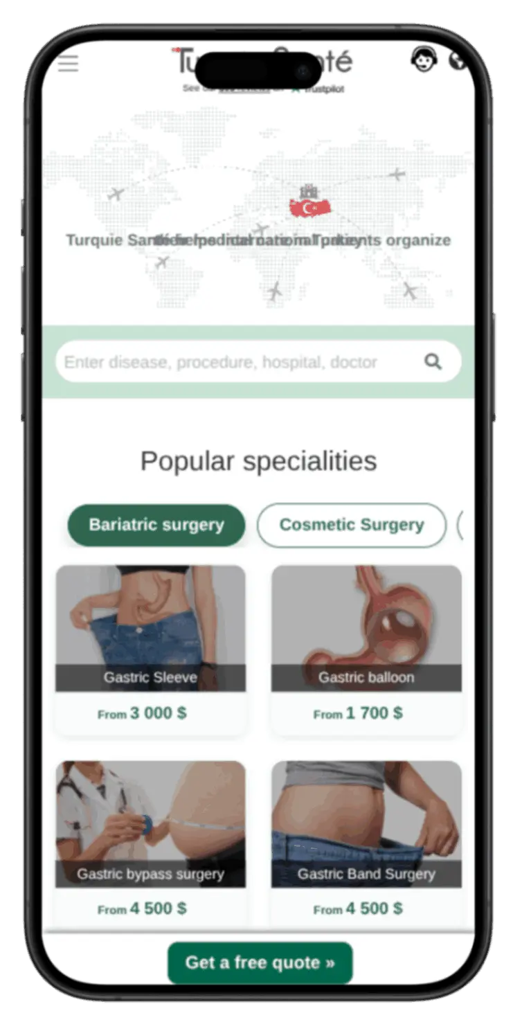Aperçu de l'application Turquie Santé